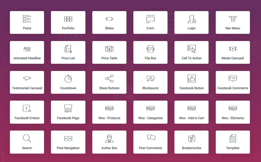 Elementor Pro Widgets