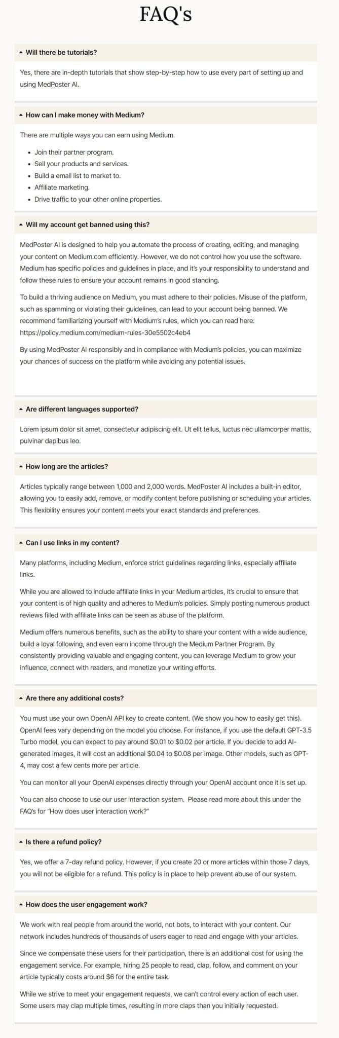 MedPoster AI - FAQ
