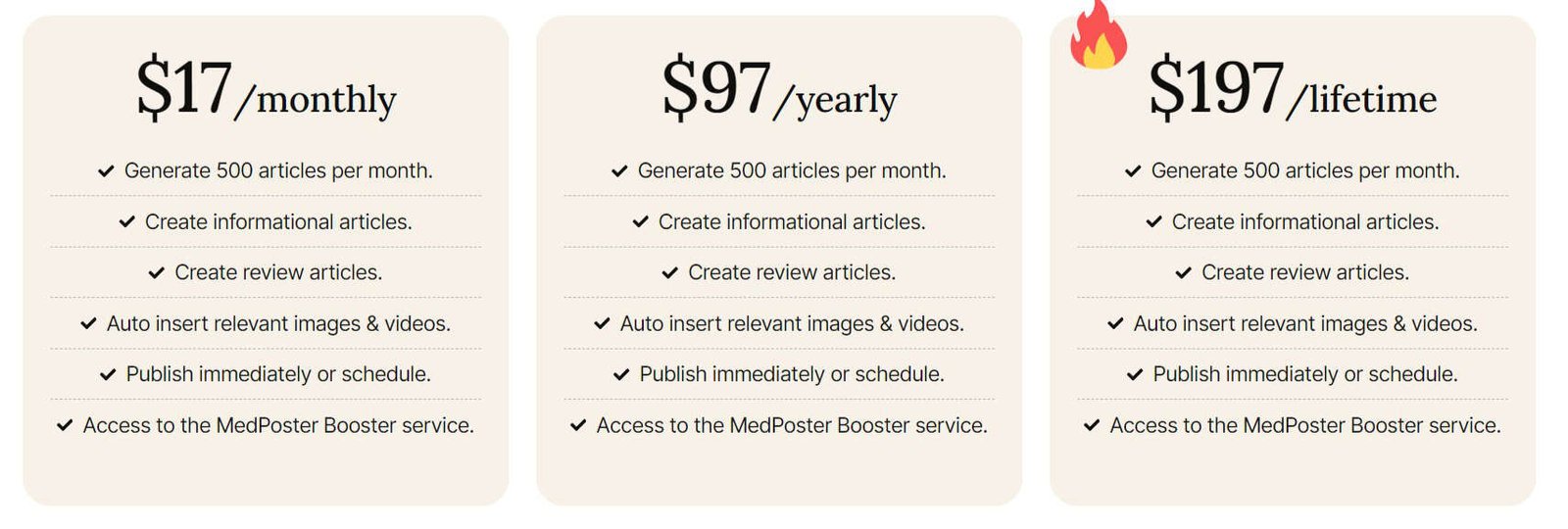 MedPoster AI - Pricing