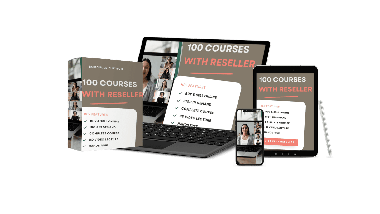 100 HD Video Courses With Reseller