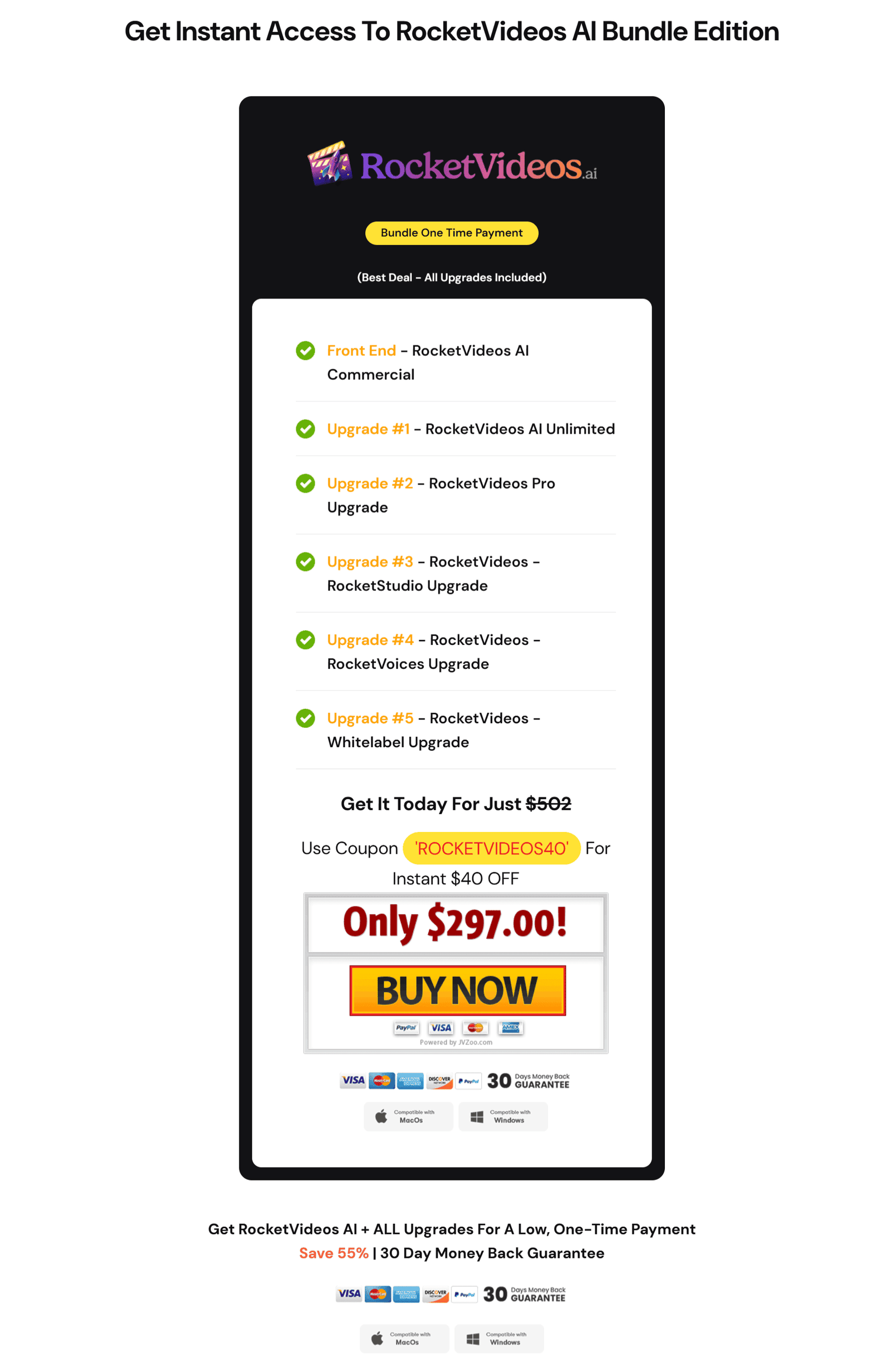 RocketVideos A.I. - Bundle Deal