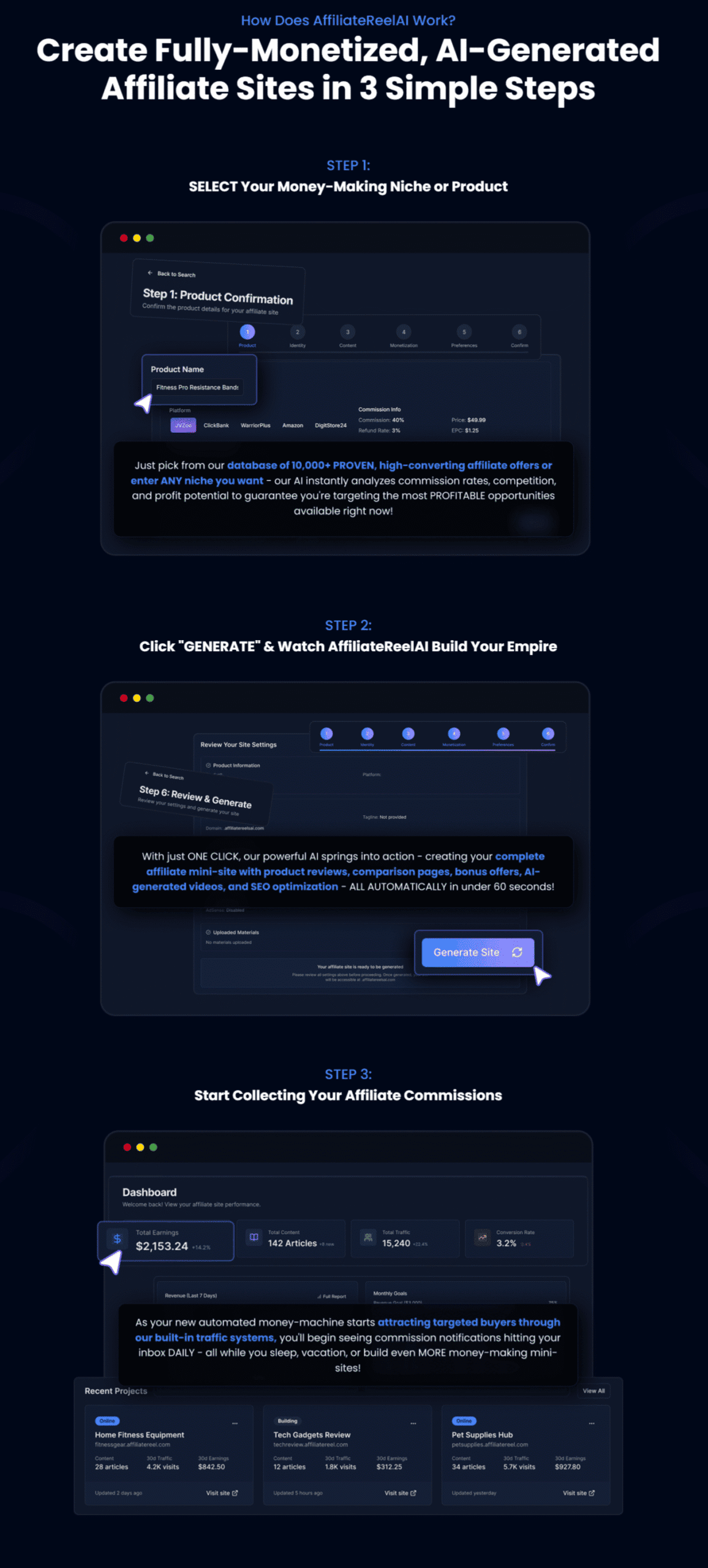 AffiliateReelAI – How It Works AffiliateReelAI - How It Works