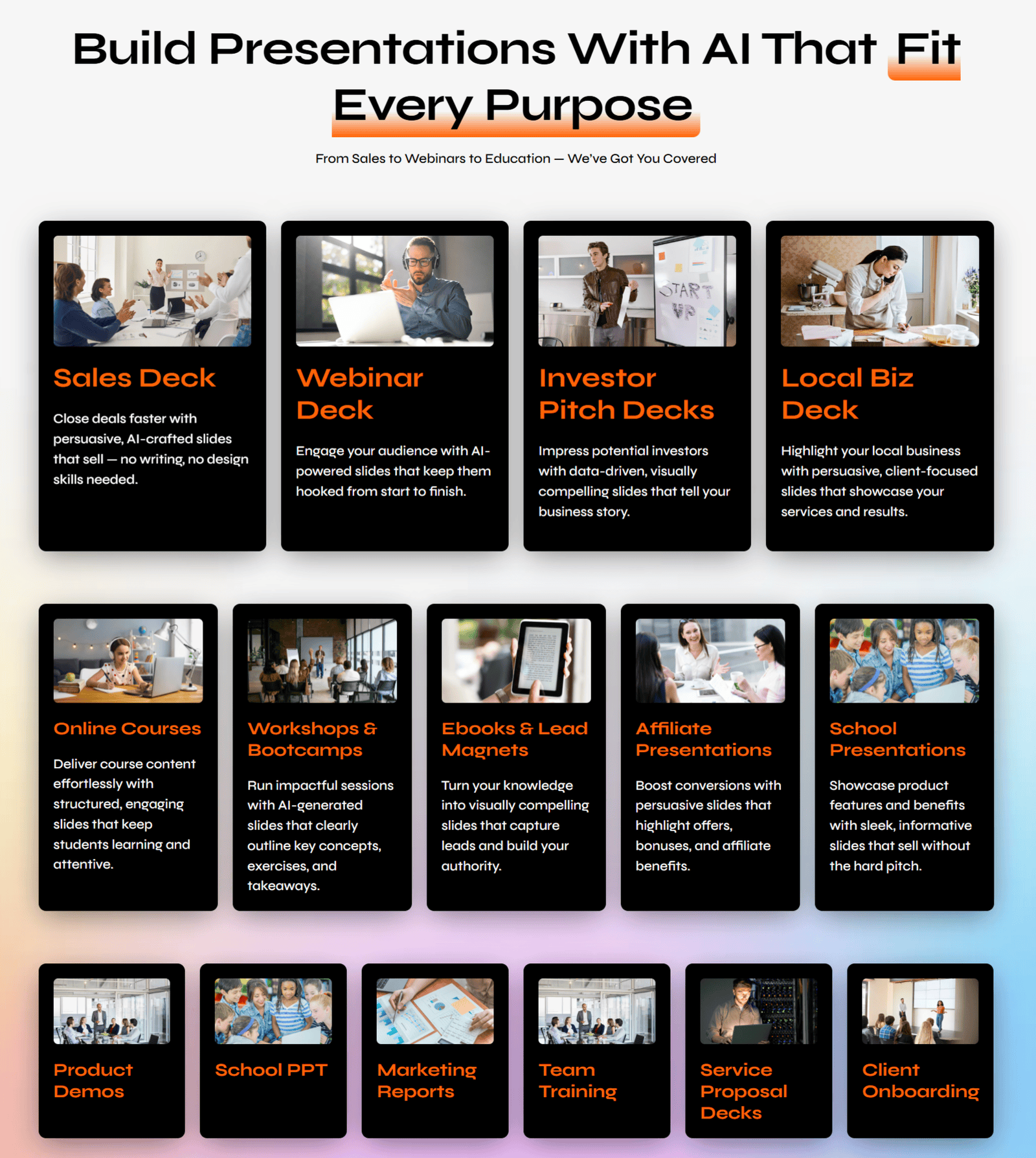 SlideRobo – Deck PPT Slides SlideRobo - Deck PPT Slides