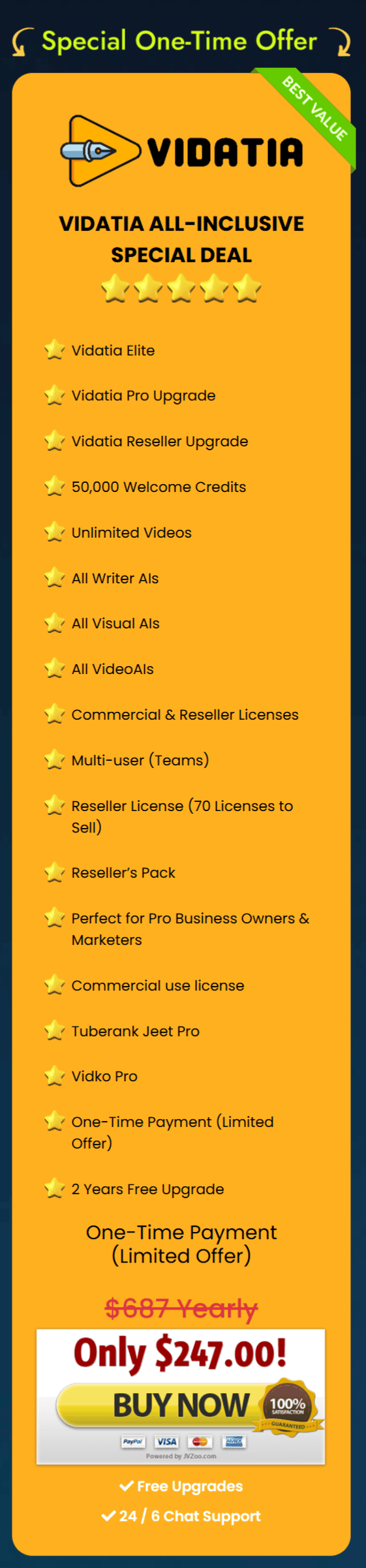 Vidatia - Bundle Button