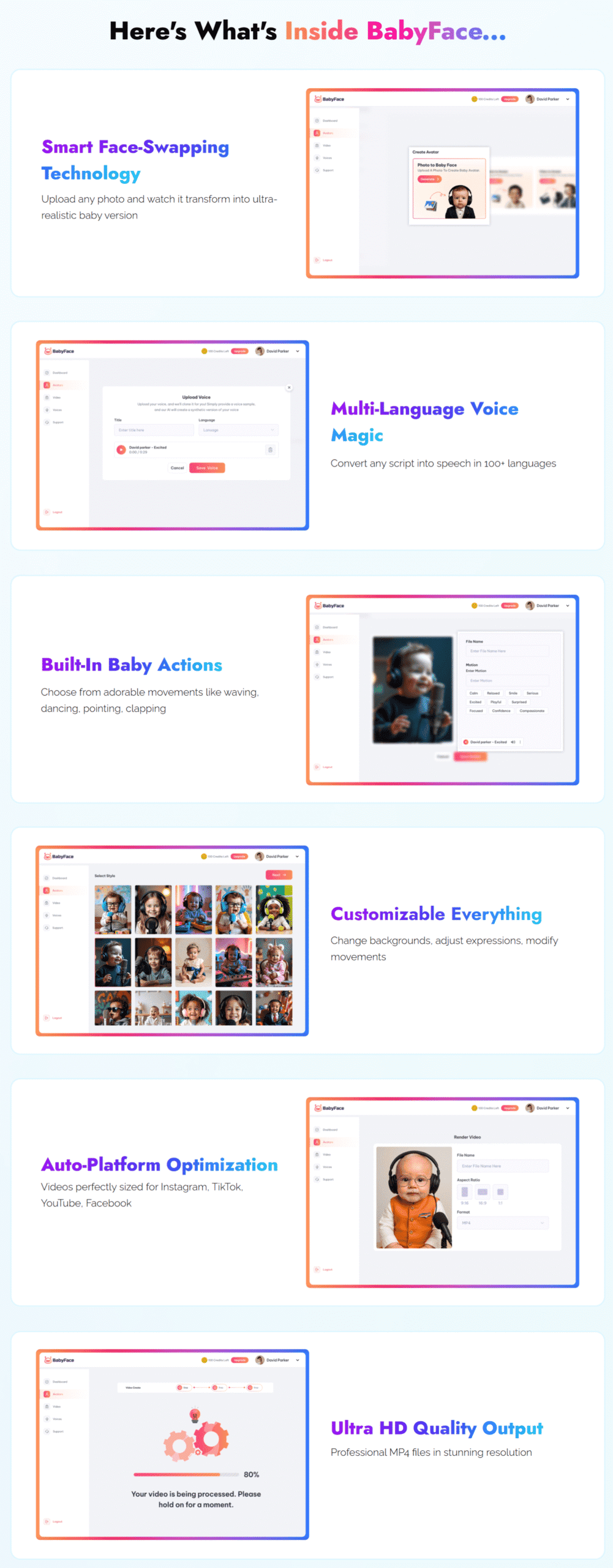 BabyFace - Features-min