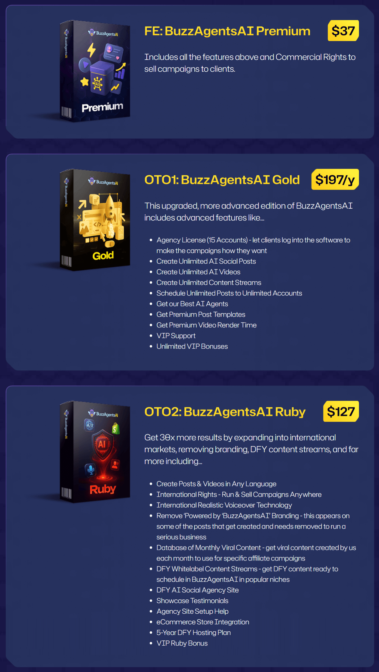 BuzzAgents AI - FE + OTO 1 + OTO 2-min