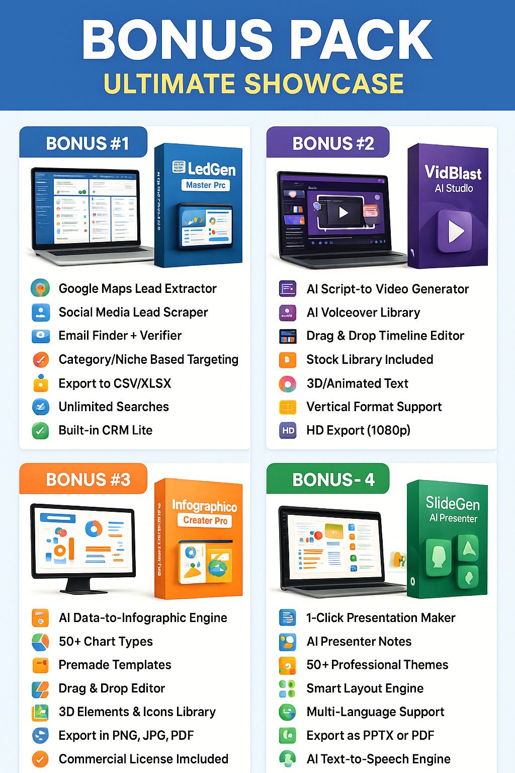 Bonus - 4 In 1 Premium Bonus Package For Webira Bundle