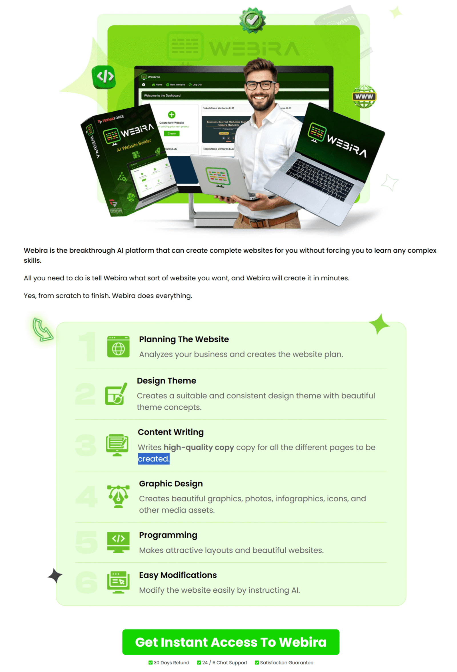 Webira - Create Websites with AI - AI Website Generator-min