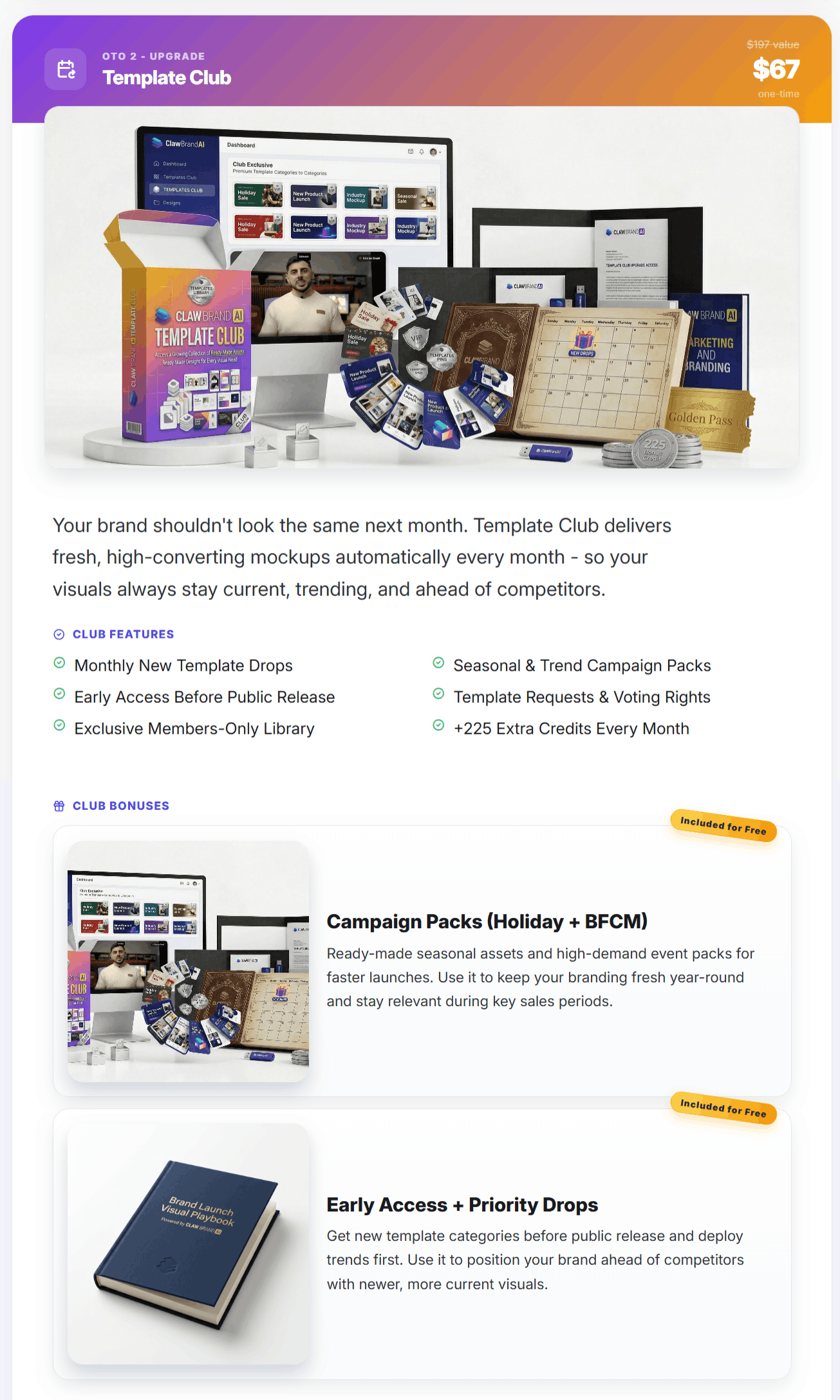 ClawBrand AI – OTO 2 – Template Club ClawBrand AI - OTO 2 - Template Club