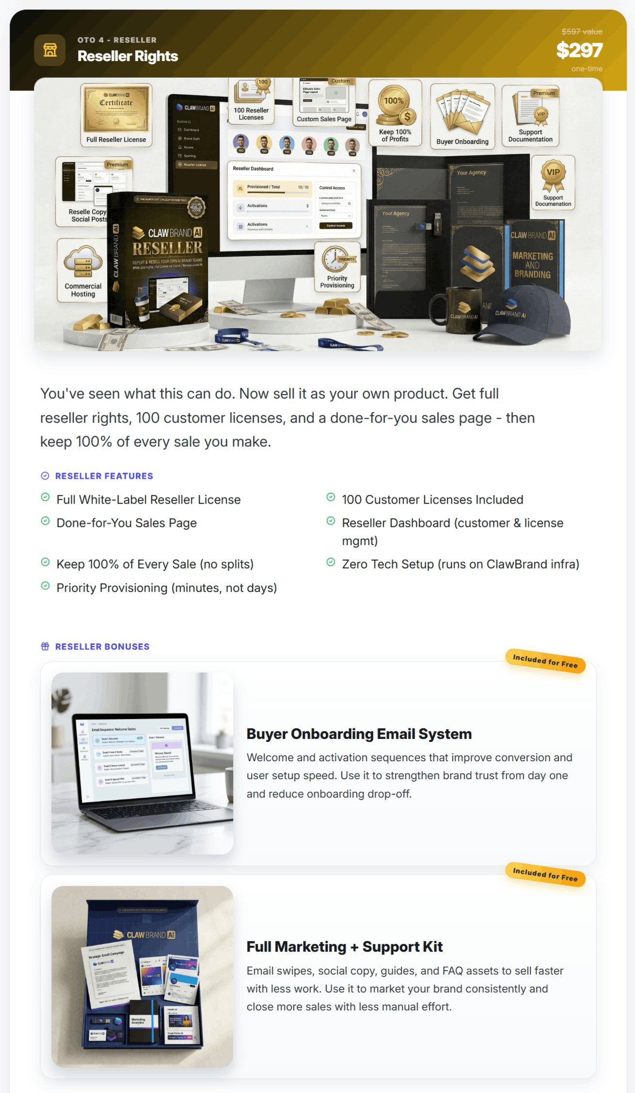 ClawBrand AI – OTO 4 – Reseller ClawBrand AI - OTO 4 - Reseller