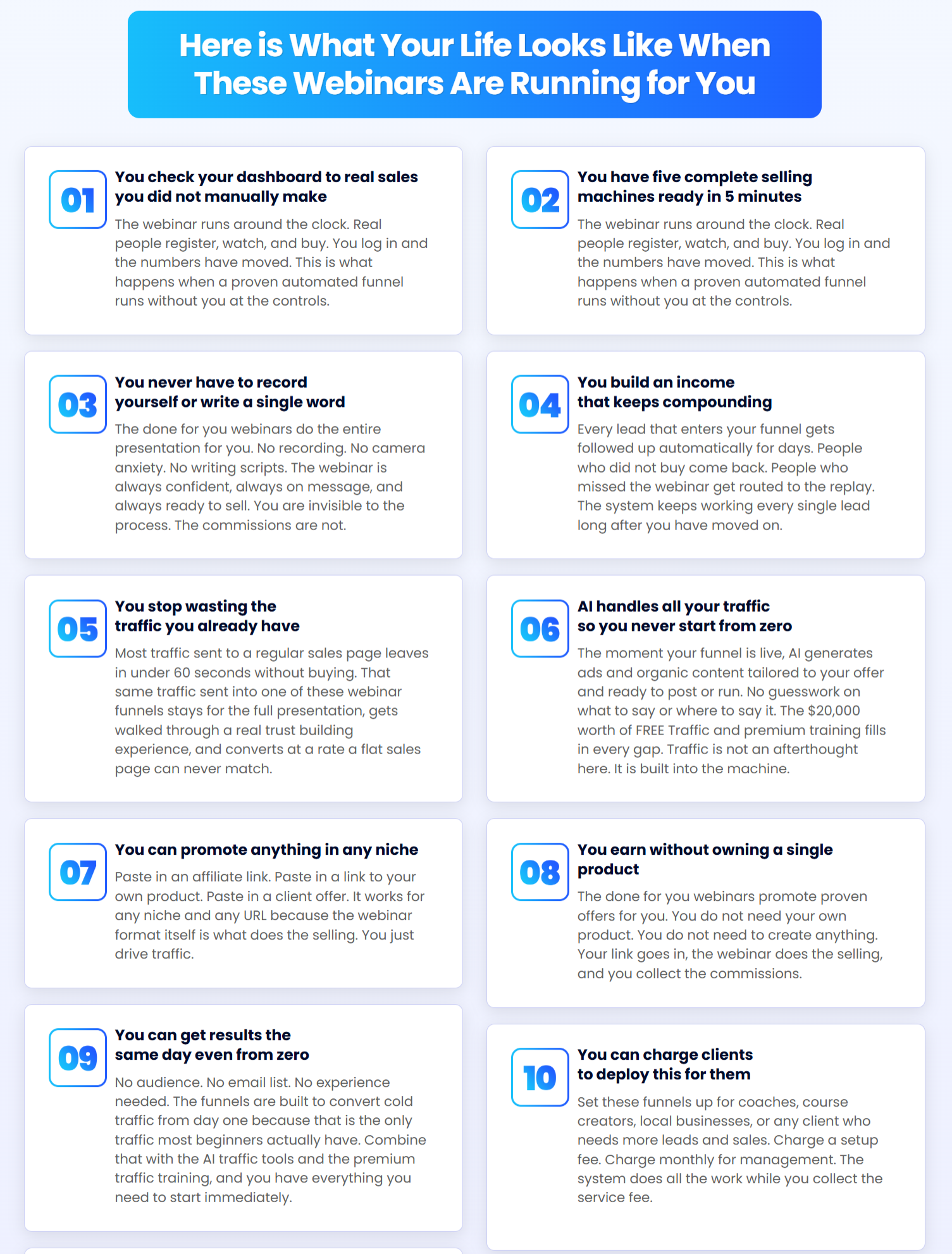 WebinarClones AI - 10 Reasons To Buy