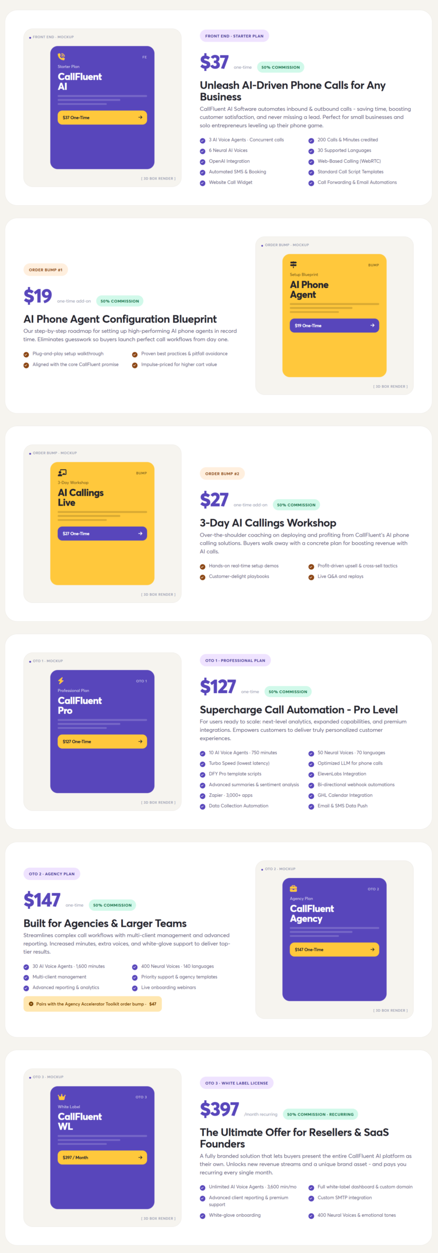 CallFluent AI 2.0 - Pricing