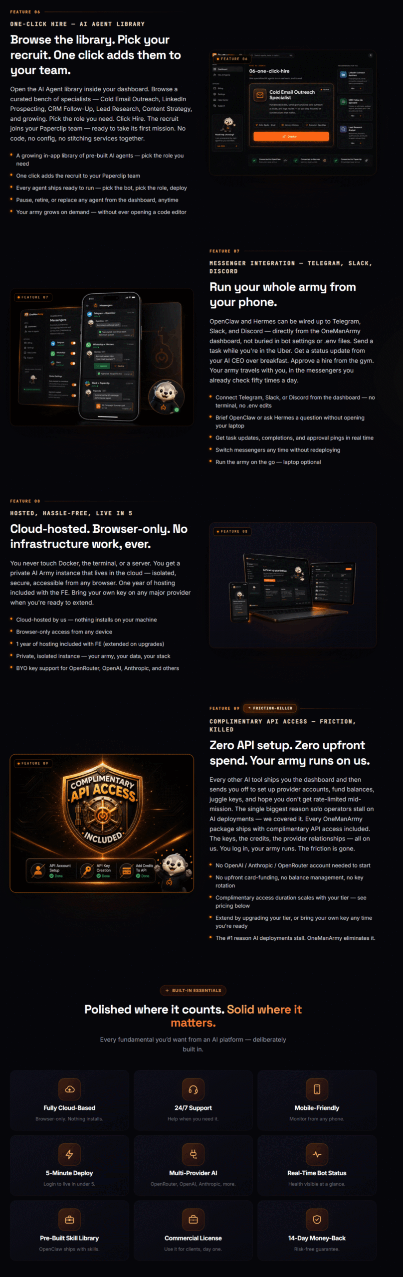 OneManArmy - Feature Set 2
