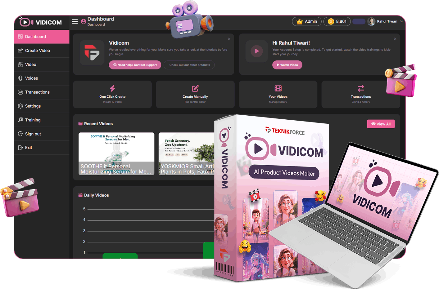 VIDICOM β 3D BOX GRAPHICS VIDICOM - 3D BOX GRAPHICS