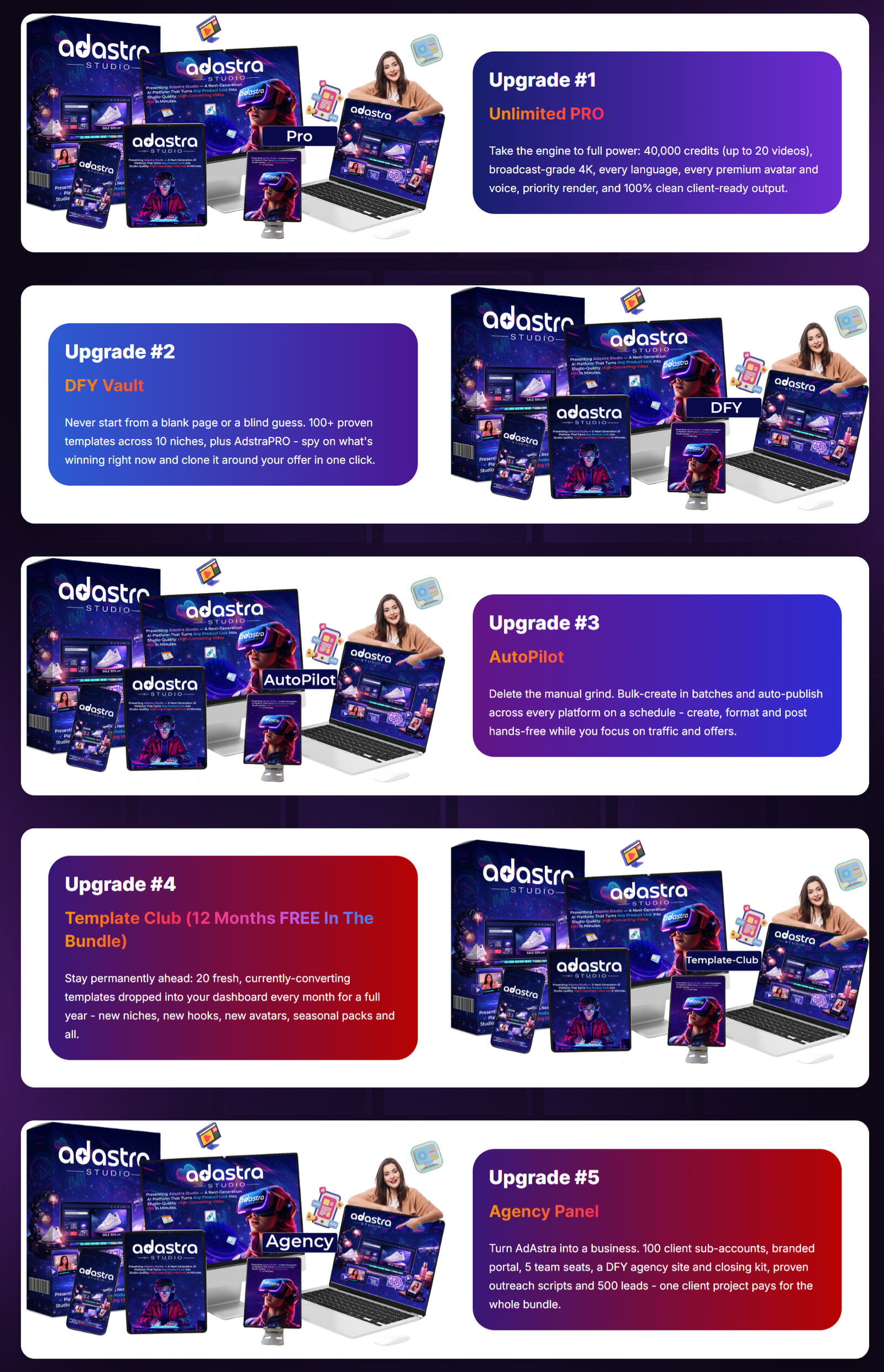 Adastra Studio AI – Upgrades Adastra Studio AI - Upgrades