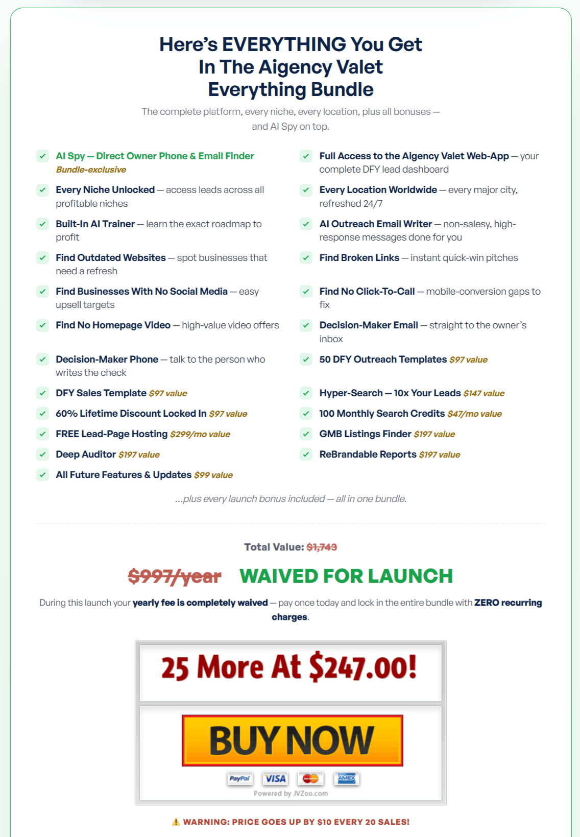 Aigency Valet vDFY Bundle