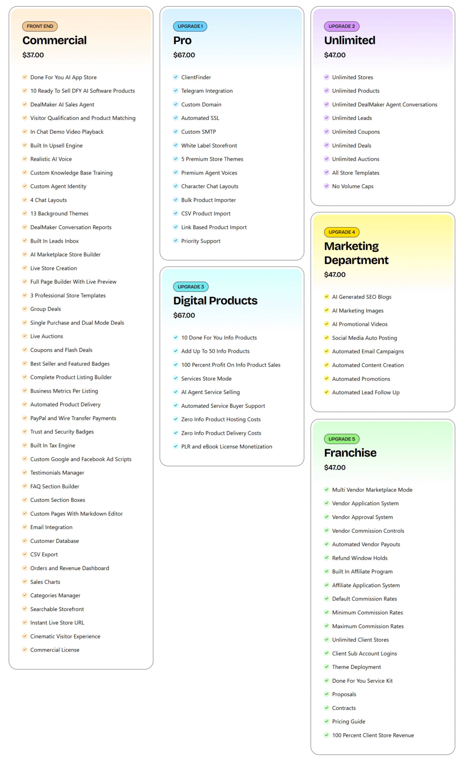 Appsfield AI – Pricing + Upgrades Appsfield AI - Pricing + Upgrades