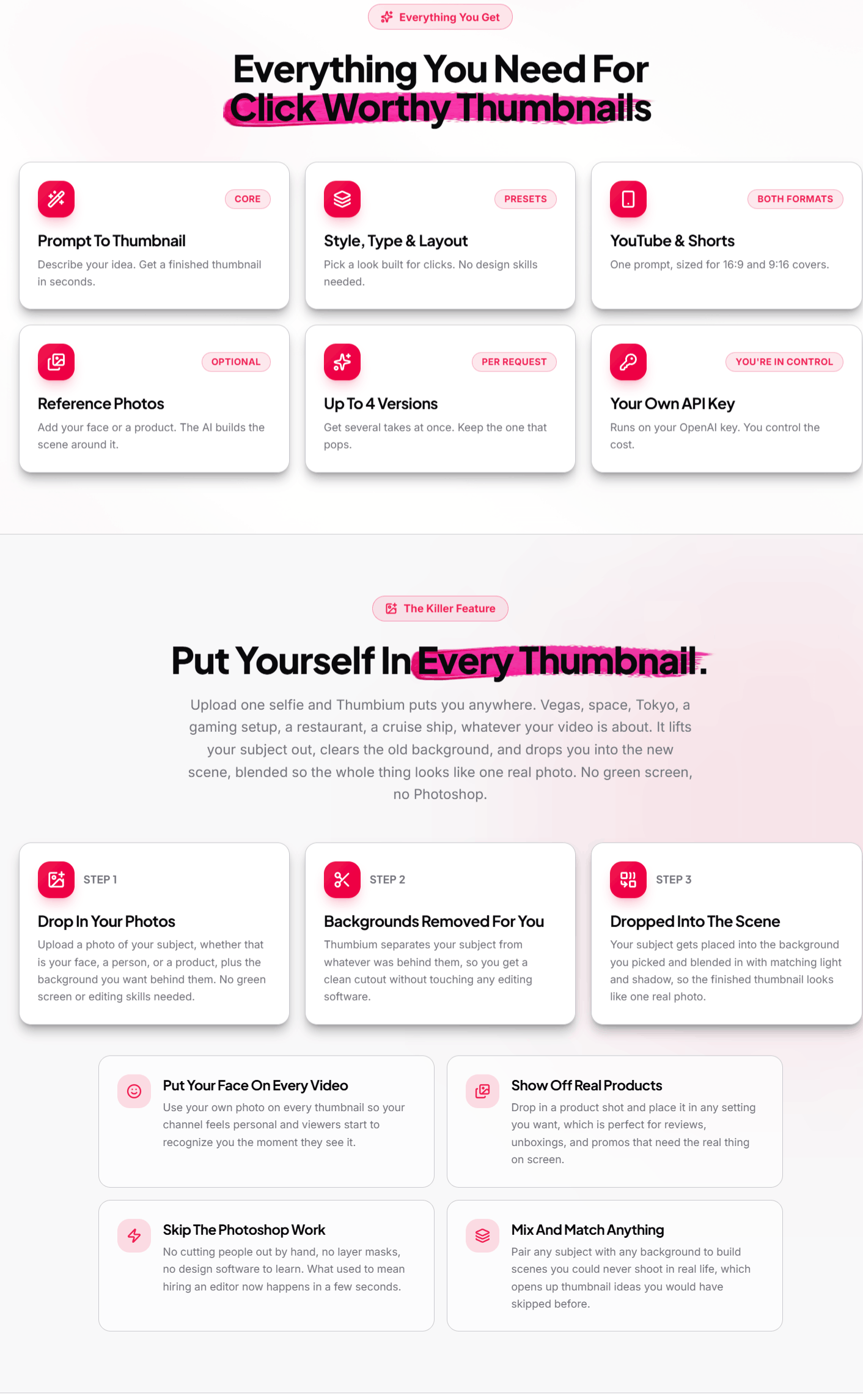 Thumbium - Key Features