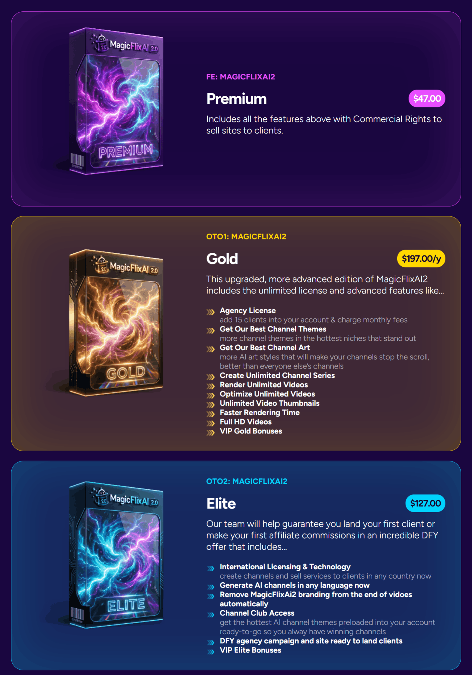 MagicFlixAI 2.0 JV - FE + OTO 1 + OTO 2