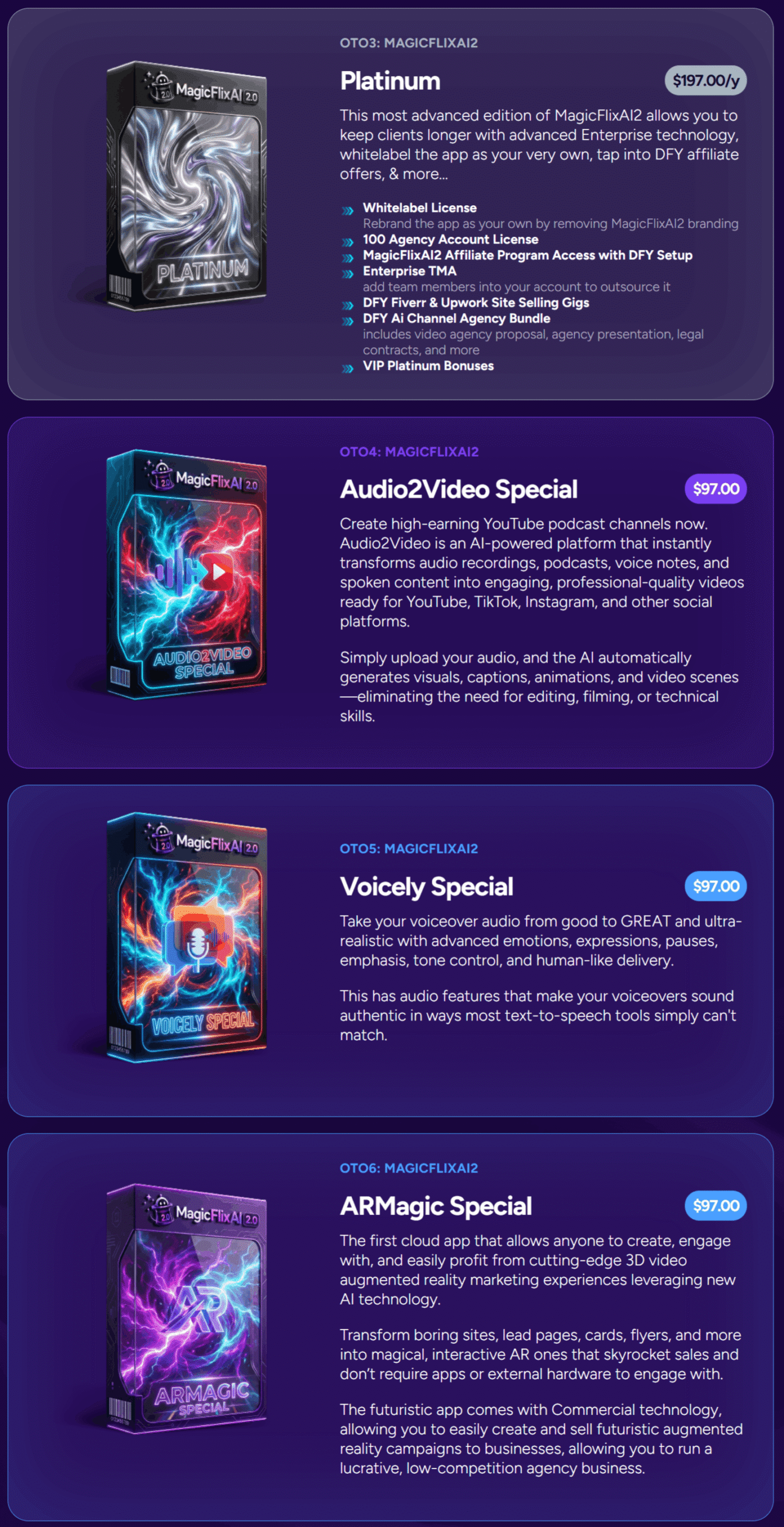 MagicFlixAI 2.0 - OTO 3 To OTO 6