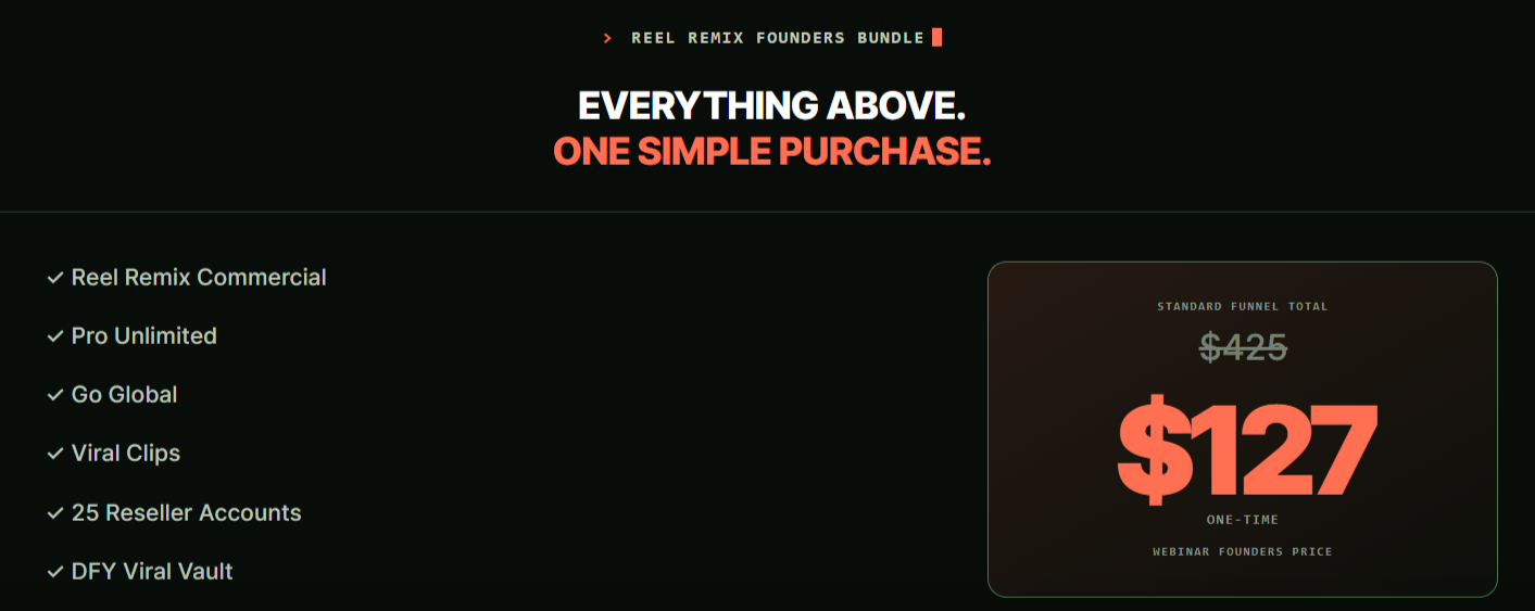 Reel Remix - Founders Bundle